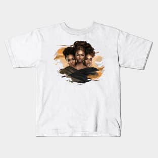 Melanin Drippin' Sistas Kids T-Shirt